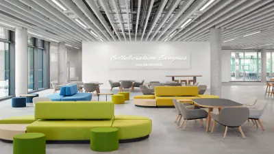 Bosch Engineering neues Gebäude in Holzkirchen, Foyer des Collaboration Campus