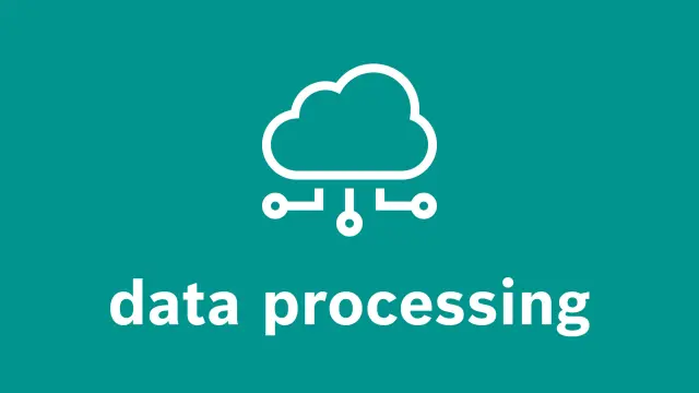 A word graphic for the term data processing