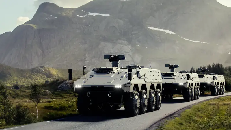 Showcase of military vehicles for which Bosch Engineering provides engineering services.