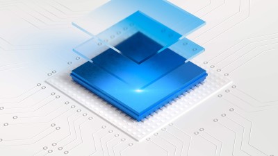 Symbolic representation of a semiconductor, as used in cybersecurity solutions 