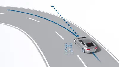 Airbag der 12. Generation plus mit Drehraten- und Beschleunigungssensoren für alle drei Raumachsen (6D). So werden ESP®, Überrollschutz sowie weitere Fahrzeugfunktionen unterstützt. 