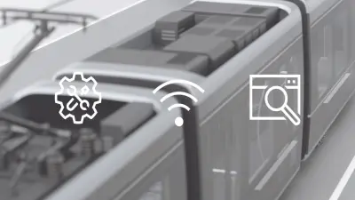 Vernetzte Fahrzeuge mit unserer Kommunikationsarchitektur aus Hardware und Software für Konnektivität und Telemetrie.  