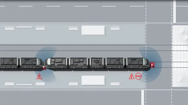 Tram near range assist