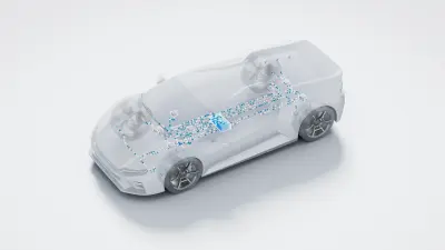 Visual for data driven performance to visualize the processed track and vehicle data